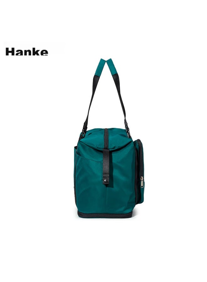 Hanke Foldable Travel Bag, حقيبة سفر للنساء والرجال, حقيبة يد, سعة كبيرة 39 لتر, حقيبة تخزين قابلة للتوسيع محمولة, Cool杉 Green - Image 2