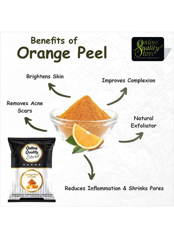 Online Quality Store Lemon Peel Powder Mulethi Powder Orange Peel Powder ;Yashimadhu ; Liquorice ; Glycyrrhiza Glabra ;Santra Chilka Powder ;Orange Peel Powder For Skin;Vitamin C Orange Peel Powder ;Facepack300G - Image 4