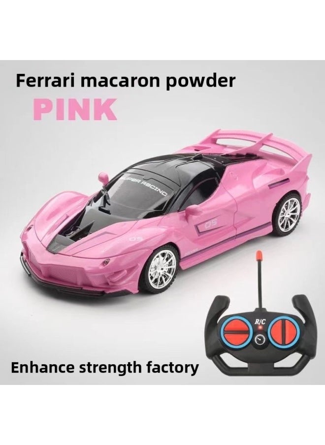 Generic Remote Control Car Rechargeable High-speed Electric Remote Control Car Drift Sports Car Four-way Racing Children Boy Toy-Color:2024 Popular Racing Car-lambo Girl Pink [gift Box]-Scale:1 Package Special Charging Set + Remote Control [comes With Remote Control Battery]  - Image 3
