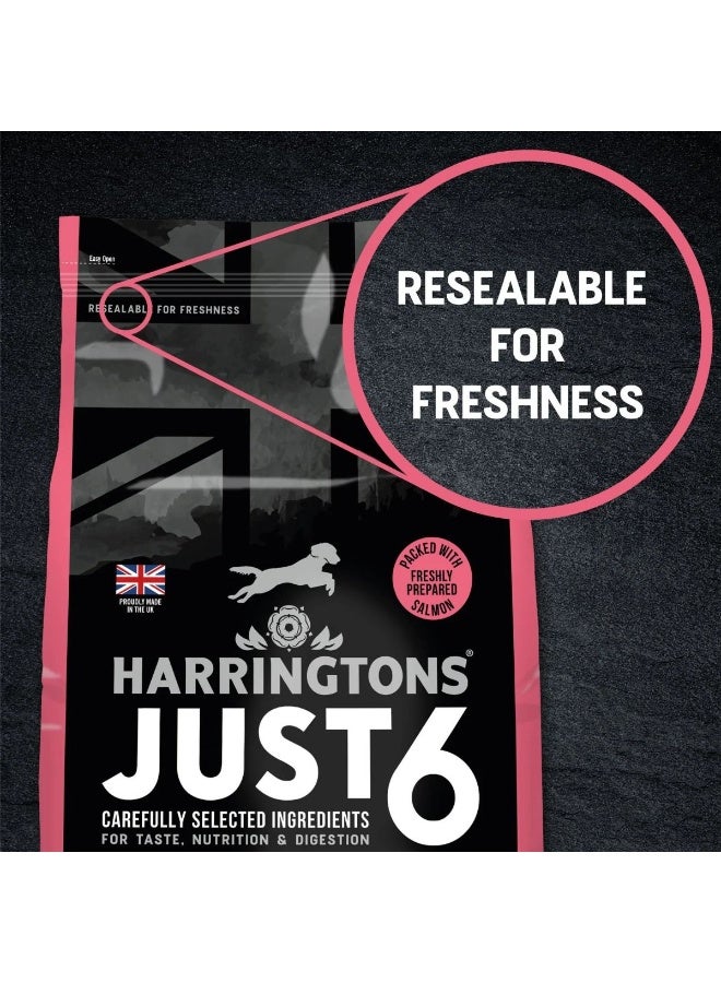 Harringtons Just 6 Salmon Grain Free Adult Dry Dog Food - Image 3