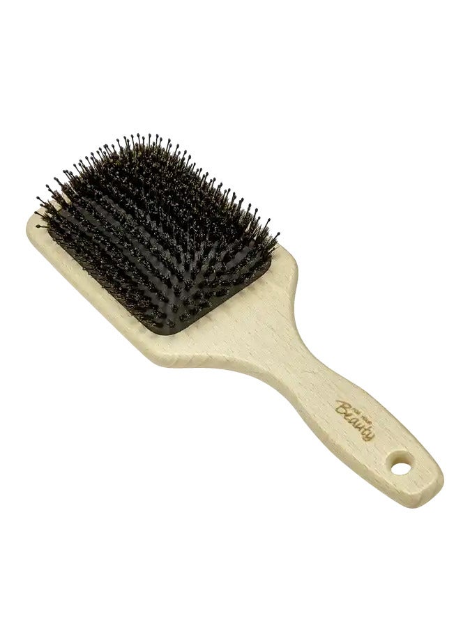 ROSSMANN German Brand, Long hair Brush: Sustainable Beech Wood Brush for Tangle-Free, Silky, Shiny Hair with Scalp Massage, Paddle Hair brush. - Image 4