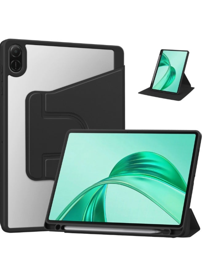 eGreen99 for Honor Pad 8 12 Inch Case Cover,Tablet Protective Case, Acrylic 360 ° Rotating Design, Automatic Wake-up/sleep, Soft Leather, Black - Image 1