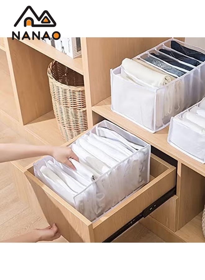 ناناو 4 قطع 7 شبكات تنظيم الملابس القابلة للغسيل - Image 3