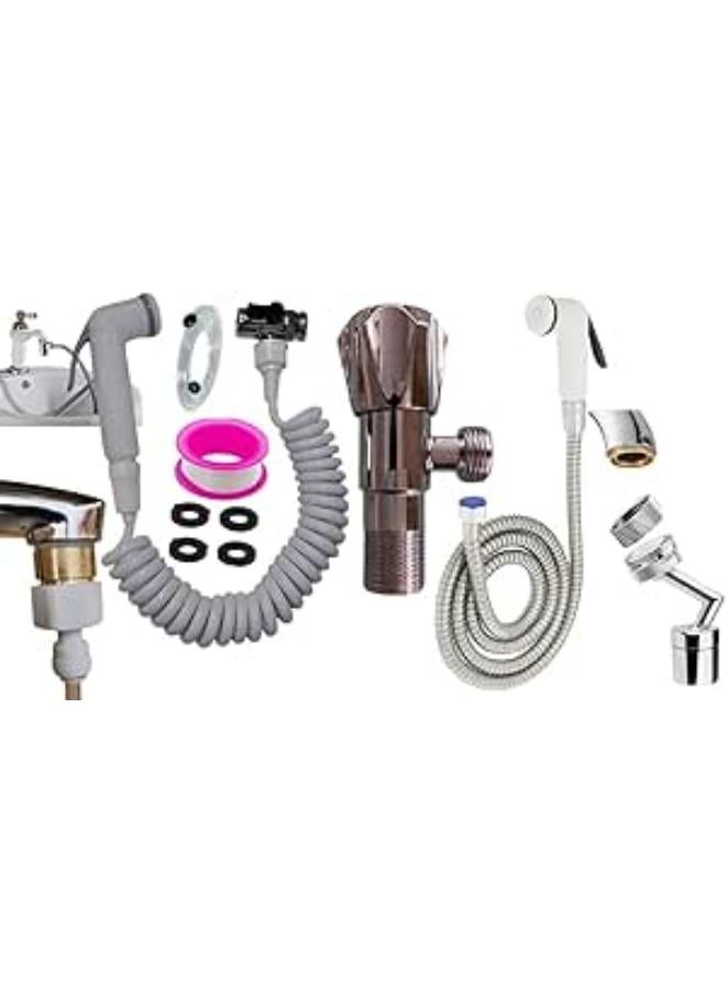 Multiple And Easy-To-Use Bathroom Set Code Shamsegy (Attaf With 1 Stopcock)