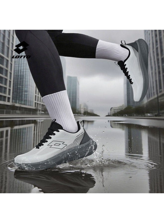 Lotto Men's Running Shoes Autumn Leather Water-repellent Casual Shock-absorbing Professional Sports Shoes Gray Size 39 - Image 1