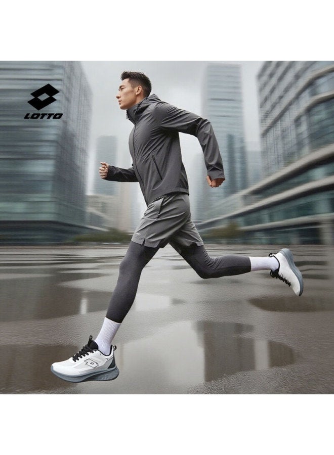 Lotto Men's Running Shoes Autumn Leather Water-repellent Casual Shock-absorbing Professional Sports Shoes Gray Size 39 - Image 3