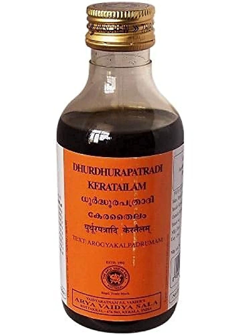 Kottakkal Arya Vaidya Sala Ayurvedic Dhurdhurapatradi Keratailam - 200 ml - Image 3