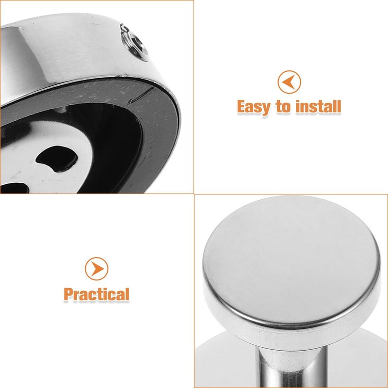 Polished Stainless Steel Wall Mounted Towel and Coat Hook for Bathroom Entryway - Image 4