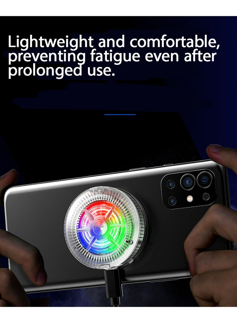 Magnetic Mobile Phone Cooler, iPad Mobile Phone Cooling Fan with Semiconductor Cooling Chip, Universal Mobile Phone Radiator Suitable for Tiktok Live broadcast, Ooutdoor Vlog, Mobile Games - Image 5