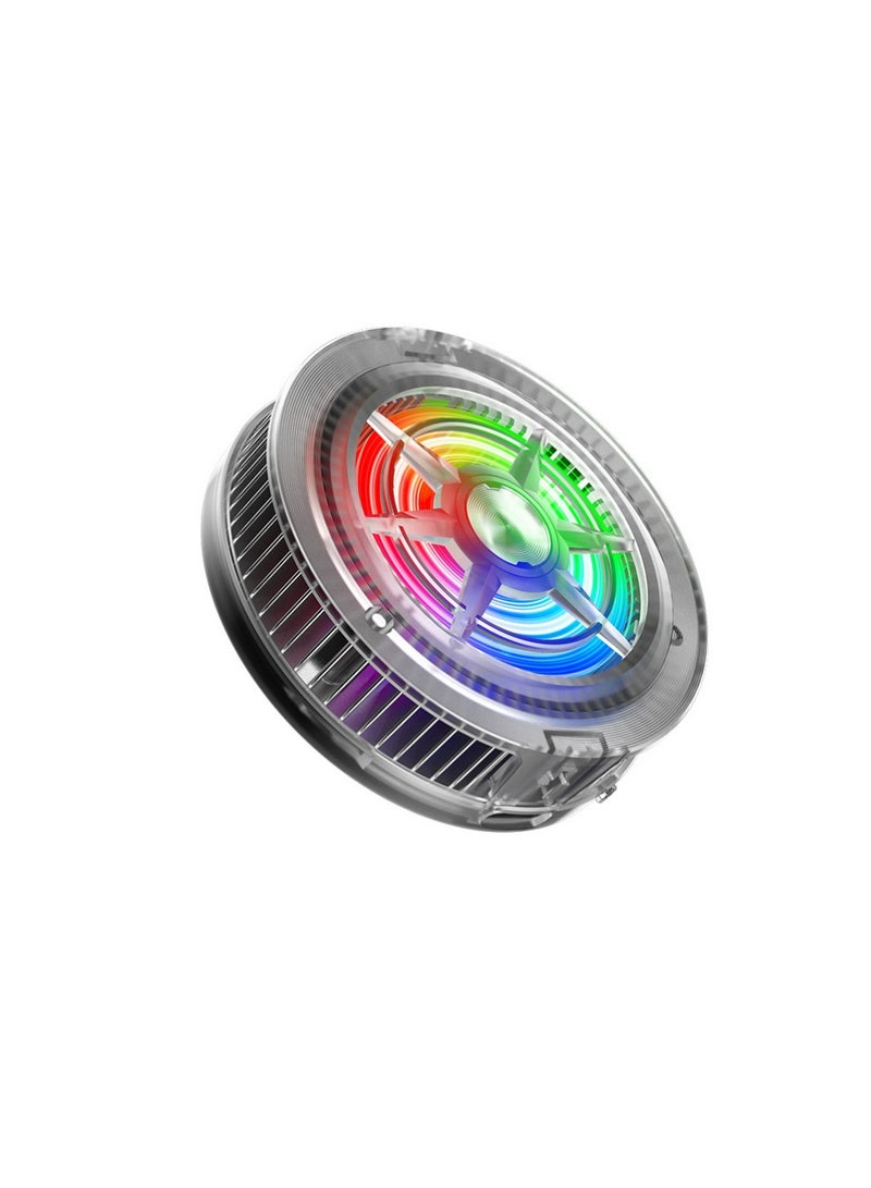 Magnetic Mobile Phone Cooler, iPad Mobile Phone Cooling Fan with Semiconductor Cooling Chip, Universal Mobile Phone Radiator Suitable for Tiktok Live broadcast, Ooutdoor Vlog, Mobile Games - Image 2