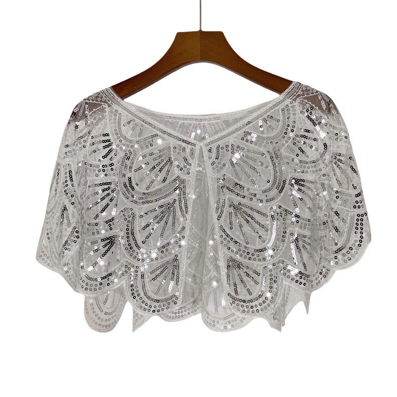 Dropshipping Women'S Sequin Beaded Summer Lace Short Vest Dress Europe And America - Image 1
