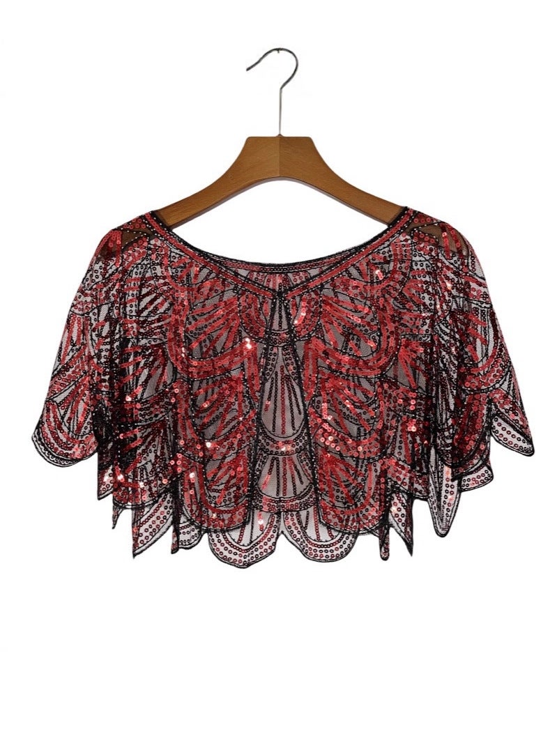 Dropshipping Women'S Sequin Beaded Summer Lace Short Vest Dress Europe And America - Image 4