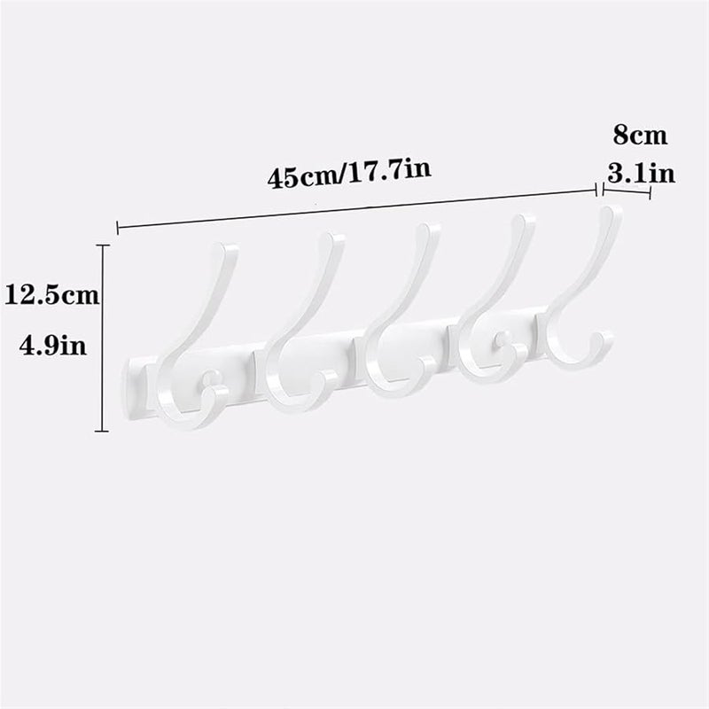 Heavy Duty Metal Wall Coat Hook Rack For Coats Hats Towels Robes Color A - Image 3