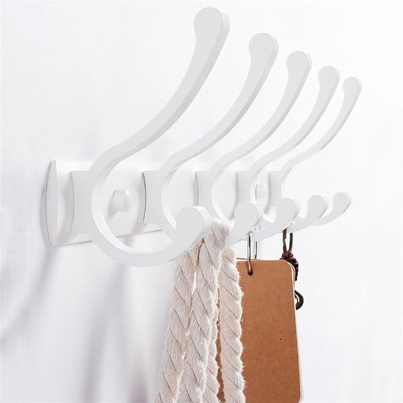 Heavy Duty Metal Wall Coat Hook Rack For Coats Hats Towels Robes Color A - Image 5