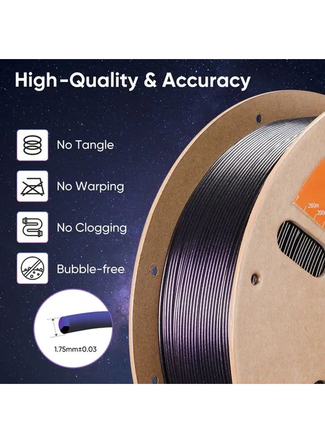 `ERYONE Tri Color Burnt PLA 1.75mm Filament 2.2LB Easy Adhesion for 3D Printing` - Image 5