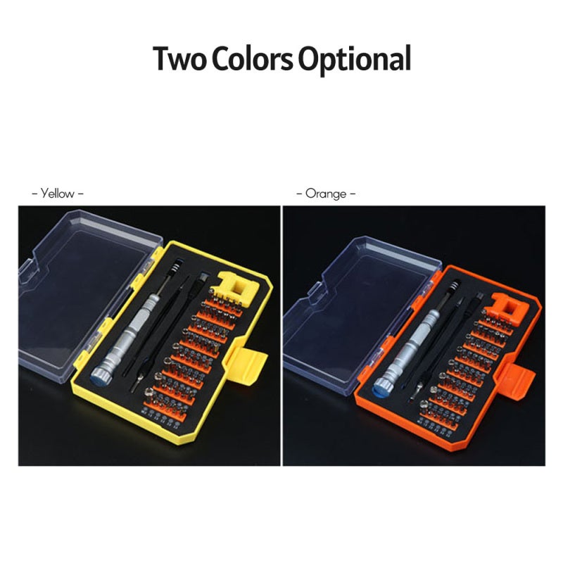 52 In 1 Precise Screwdriver Kit - CRV Steel Construction Magnetic Bit Holder Antiskid Sweatproof Handle Screwdriver Tools Set for Electronic Device Repair Watch Eyeglass Disassembly - Image 4