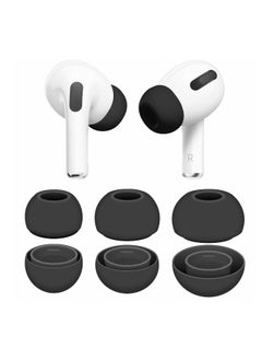 3 Pairs Replacement Ear Buds For Air Pods Pro, Ear Tips for Air pods Pro 2 Ear Tips Buds, Small Medium Large 3 Size Silicone Rubber Eartip Earbuds Gel Cover Accessories