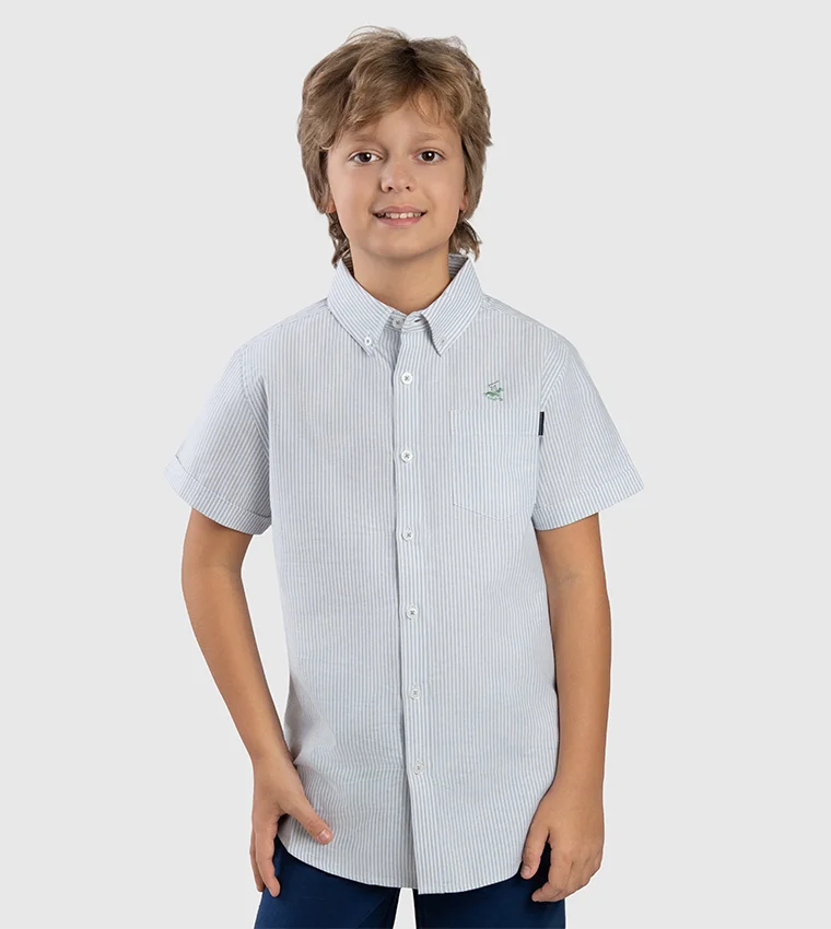 بيفرلي هيلز بولو كلوب BHPC KIDS SKY BLUE SHORT SLEEVE SHIRT