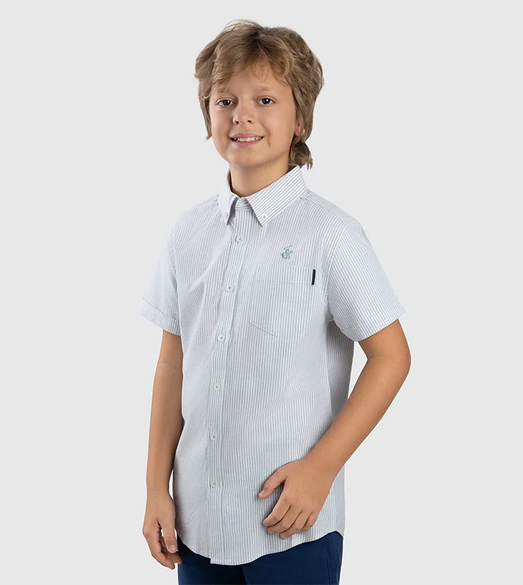 بيفرلي هيلز بولو كلوب BHPC KIDS SKY BLUE SHORT SLEEVE SHIRT