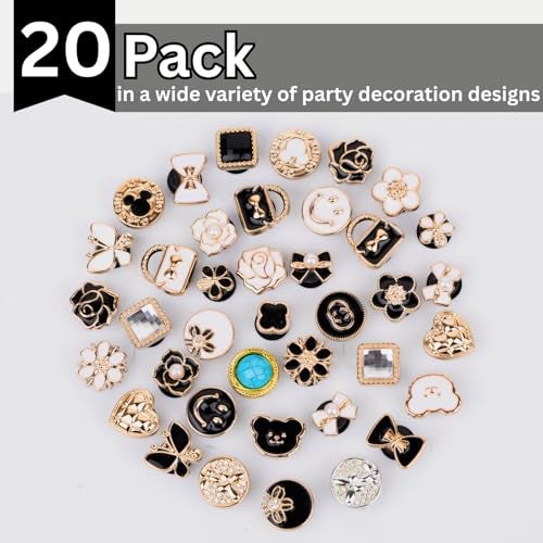 HIRTI 20 Pcs Charms for Women and Girl | Charms for Shoe, Clog, Bag, Phone Case, Pen Bag, Beach Bag, Keychain, Bracelet and Wristband - Image 3