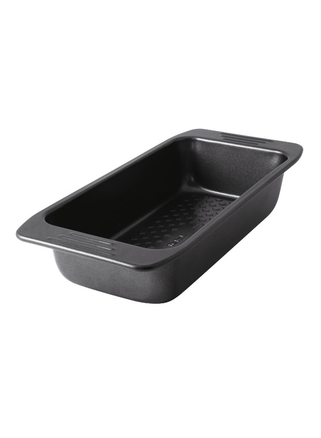 TEFAL Baking Tray | Easy Grip Rectangular Cake 12x25cm | Carbon Steel | Easy Handling | Large Handles | Non-Stick Coating | Easy Release | Easy Cleaning | Dark Grey | 2 Years Warranty | J1625345 Grey - Image 1