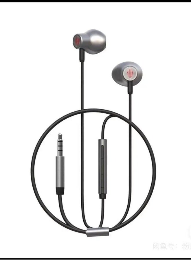 RedMagic Headphone with AUX Port (Screw) The headphone comes with soft, interchangeable ear tips to fit different ear sizes. Designed for gaming. - Image 1