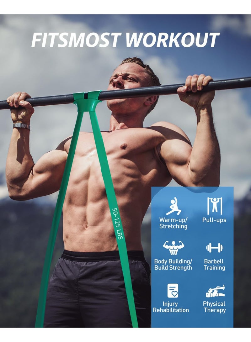 فلوشرينيك مجموعة أحزمة المقاومة، 5 قطع من حلقات المقاومة ذات الأوزان المختلفة لتمارين القوة، أحزمة التمدد، الأربطة المرنة، حلقات المقاومة لتمارين اللياقة البدنية واليوغا في الصالة الرياضية، مناسبة للذراعين والساقين والوركين - Image 4