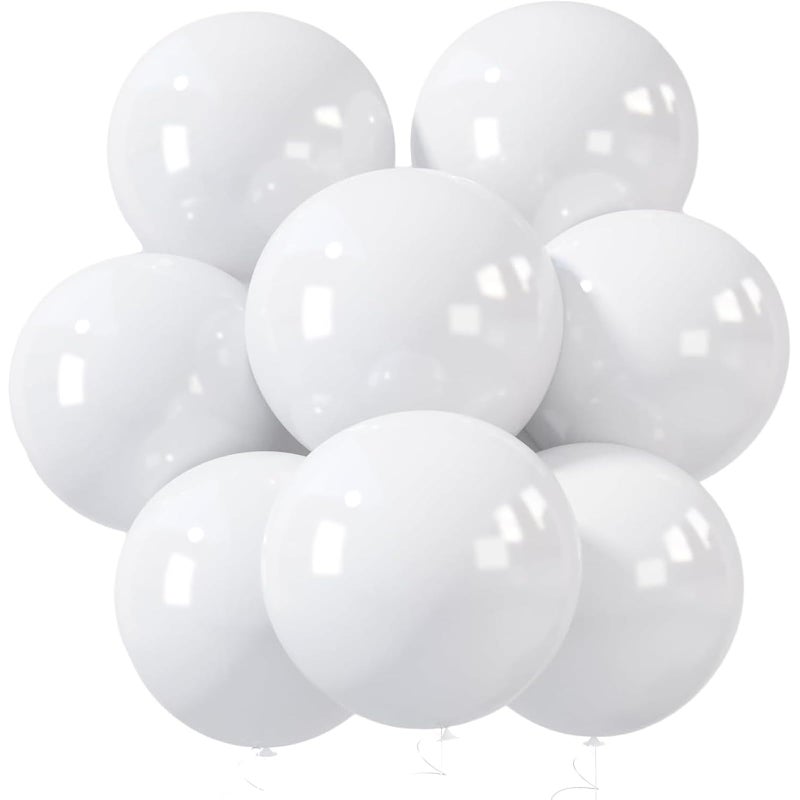 LovesTown 15 PCS Pastel Party Balloons 18 Inch White Latex Balloons Garland Arch Kit for Birthday Baby Shower Graduation Engagement Anniversary Wedding Party Supplies - Image 3