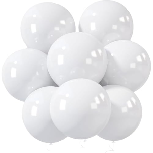 LovesTown 15 PCS Pastel Party Balloons 18 Inch White Latex Balloons Garland Arch Kit for Birthday Baby Shower Graduation Engagement Anniversary Wedding Party Supplies - Image 1