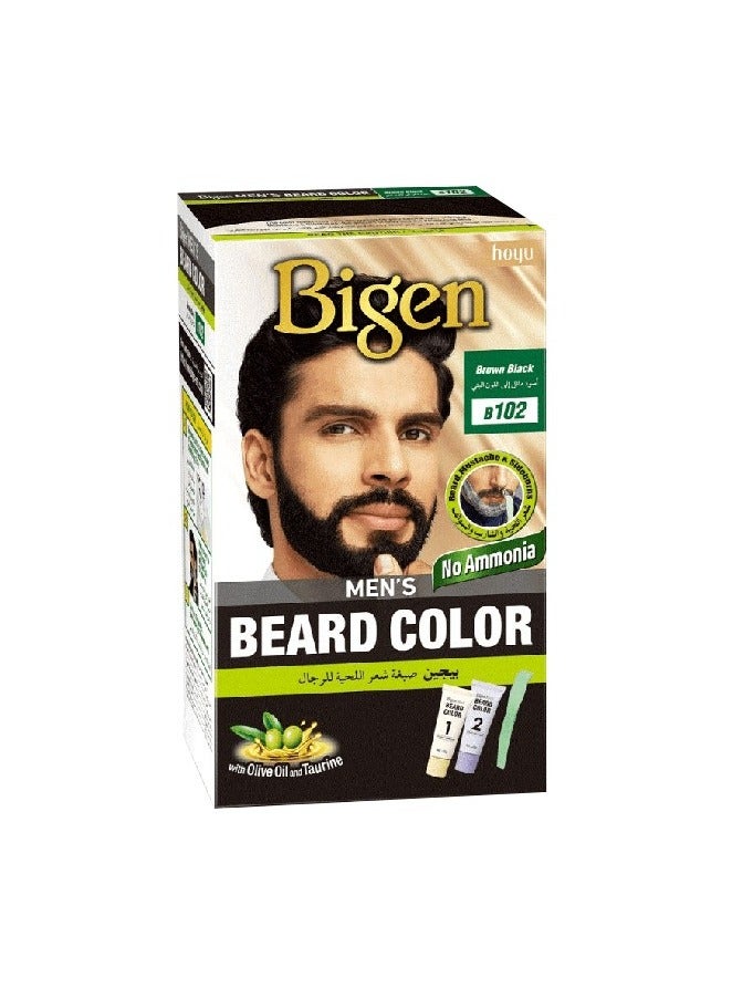 بايجن صبغة شعر اللحية للرجال من بيجين  اسود مائل الى اللون البني بي 102 - Image 1