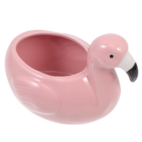 IMIKEYA Ceramic Cocktail Mug Flamingo Shape Hawaiian Tiki Mug Tiki Cups Cocktail Glasses for Bar Punch Pina Colada Tropical Drinks Pink - Image 1