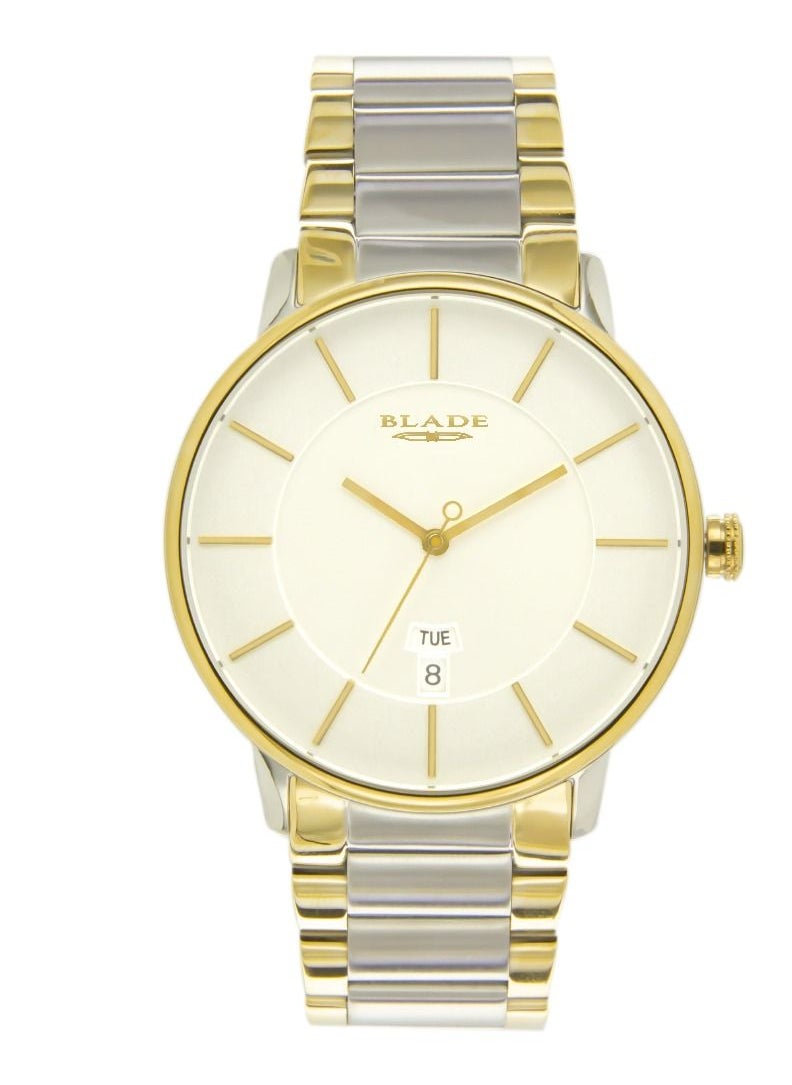 Blade - BLADE Sphere SS Ivory 3650G2TWT SS Case & Band Day-Date Men's Watch - Image 1