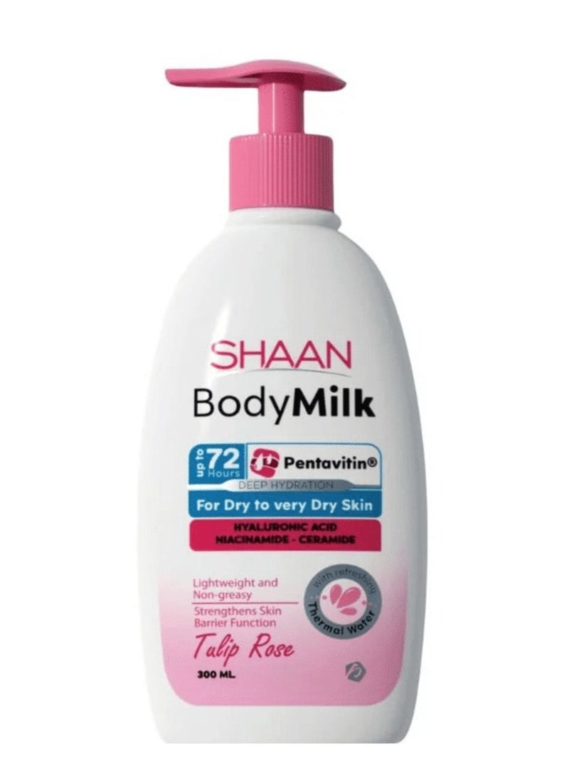 Shaan Shaan Body Milk Tulip Rose 300 ml  - Image 1