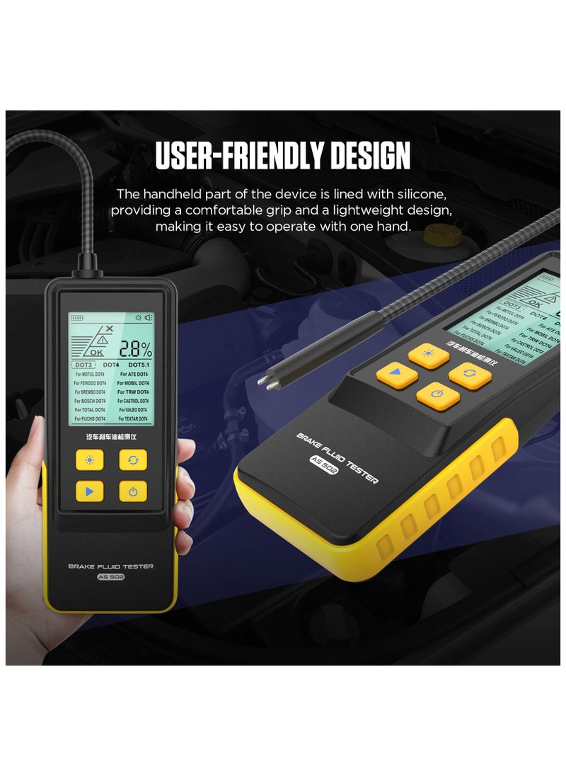 Generic - Engine Oil Tester Kit Gasoline & Diesel Engine Oil Quality Test Kit, Quick Testing Transmittance and Temperature, Car Diagnostic Analysis Tool with 31.5 inch Flexible Probe - Image 1