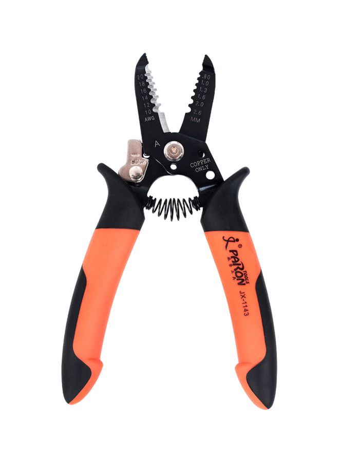NIBEMINENT Wire Cutting Pliers Black/Orange 180x65x20millimeter - Image 1