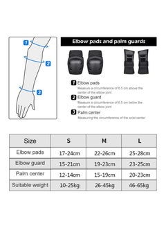 OCTOBER kids protective gear 6 packs knee pads 6pcs adults kids knee pads elbow pads wrist guards set protective gear set for skating skateboard cycling  - Image 2