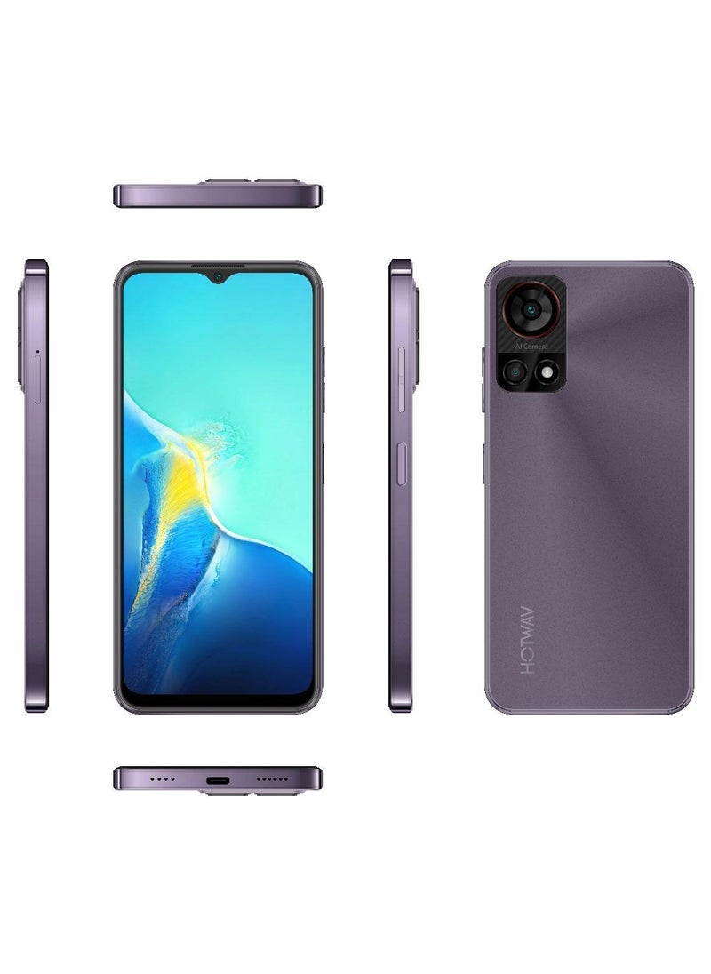 HOTWAV - Note 13 Smartphone 4GB+128GB storage 6’6 inch HD Display Starry Purple - Image 1