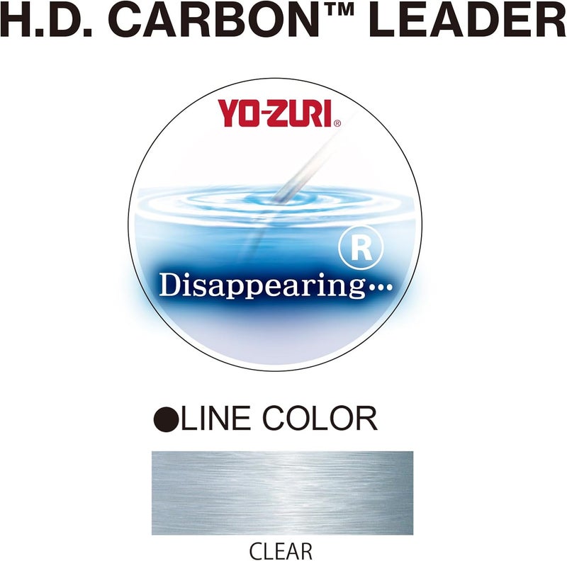 DUEL Yo-Zuri H.D. Carbon 150LB Fluorocarbon Leader Line - 30 Yards Clear - Image 3