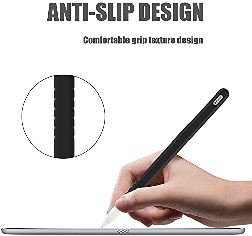 OJOS Pencil Case Compatible with Apple Pencil 2nd Gen Silicone Pencil Holder Sleeve and Nib Cover Fit iPad mini 6 2021/ iPad Air 4 Gen 2020/ iPad Pro 11/ Pro 12.9 2021/2020, Blue - Image 3