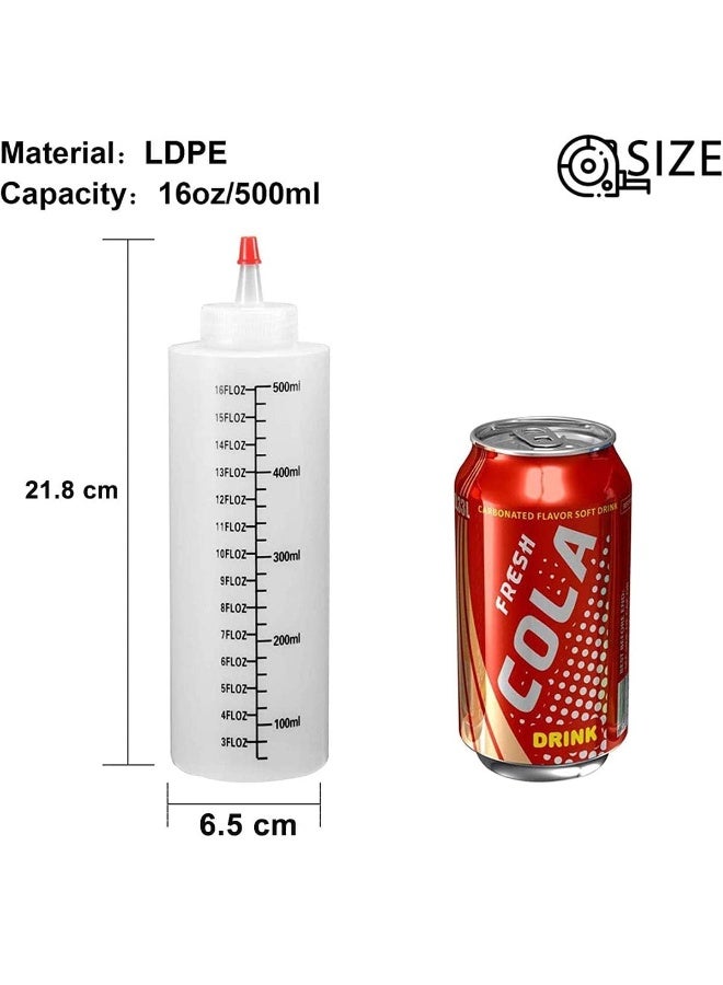 JZS Bolivia's Condiment Squeeze Bottles, Plastic Squeeze Bottles with Red Tip Cap, Sauce Squeeze Bottle for Ketchup, Condiments, Bbq Sauce, Dressing, Barbecue, Syrup and More - Image 5