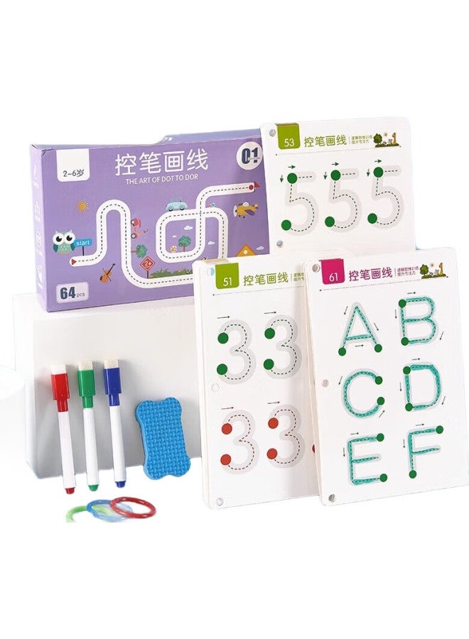 Licheers Pen Control Training Workbook For Children, Educational Toy For 3-6 Year Olds, Early Learning And Enlightenment, Handwriting Practice Book For Boys And Girls Aged 2 - Image 3