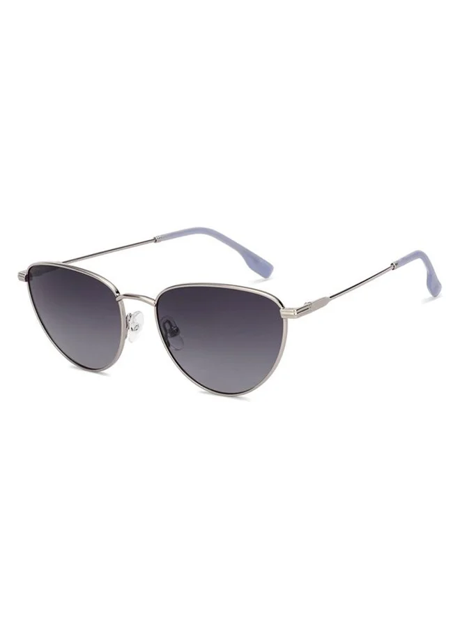 John Jacobs John Jacobs ALI FAZAL Silver - Grey | Full Rim Cat Eye Stylish &amp; Premium Sunglasses | Polarized and 100% UV Protected | Women | Narrow | JJ S70011
