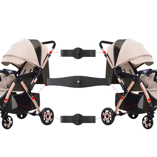Ragyzity Baby Stroller Connectors for YOYO Strollers Pushchair, Twin Strollers Connector 2 in1 Twins Dual Stroller Connector Linker, Stroller Connector Accessories Pram Twins Coupler Bush Pushchair - Image 3