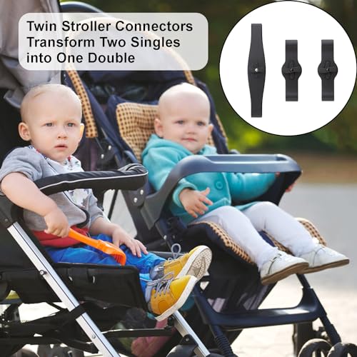 Ragyzity Baby Stroller Connectors for YOYO Strollers Pushchair, Twin Strollers Connector 2 in1 Twins Dual Stroller Connector Linker, Stroller Connector Accessories Pram Twins Coupler Bush Pushchair - Image 5