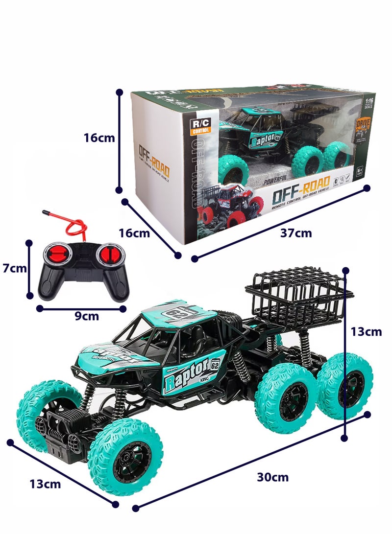 6 Wheels Off-Road Buggy Remote Control Car Truck Vehicle Strong Power Anti Collision Anti-Fall Strong Climbing Force Toys Car for Boys Kids Children Perfect Gift for Birthdays Holidays Special Occasions