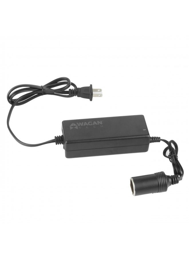 WAGAN - Wagan El9903 5 Amp Ac To Dc Power Adapter 5A Power Converter Converts 110V Ac To 12V Dc Car Cigarette Lighter Socket Ac 110V To Dc 12V 5A 60W Power Supply Adapter Converter, Ul Listed - Image 1