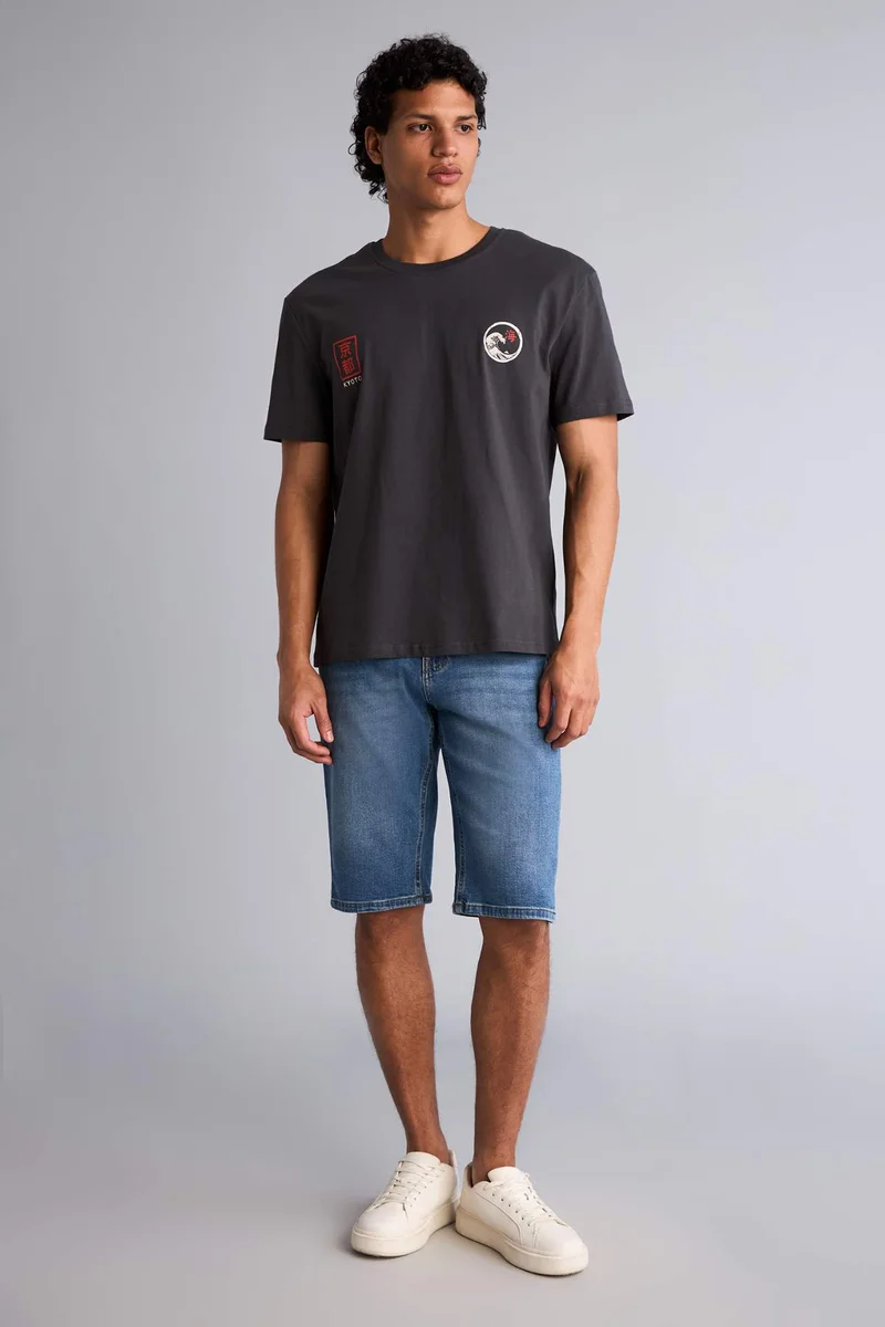 DeFacto Regular Fit Printed Short Sleeve T-Shirt