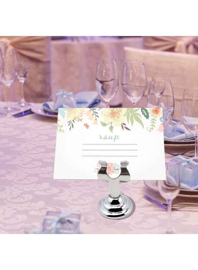 Bluejw Stainless Steel Table Number Holder Clip Holder for Photos and Cards, Note Holder for Weddings, Restaurants and Parties Decorations - Image 3