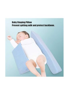 MIRFA Baby Side Safer Sleeper Adjustable Wedge With Removable Anti Roll Positioner (Blue)  - Image 3