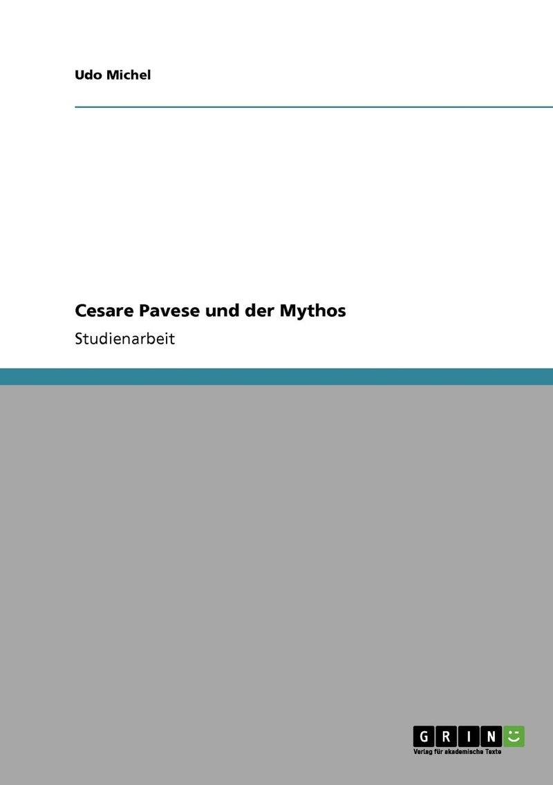 Cesare Pavese und der Mythos 